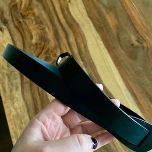 Rudsak black vegan leather adjustable belt